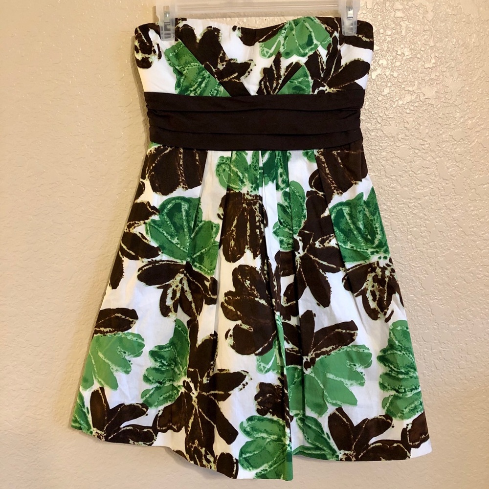 Speechless Floral Strapless Dress